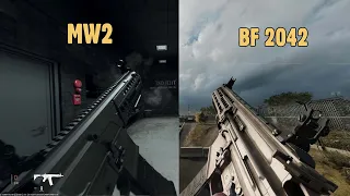 Call of Duty Modern Warfare II (2022) vs Battlefield 2042 Weapon Comparison