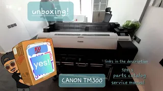 CANON imagePROGRAF TM-300 | unboxing + preparation
