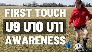 First Touch & Awareness Drills | U11 Individual Session | U9, U10, U11 Football/Soccer Drills | 2021
