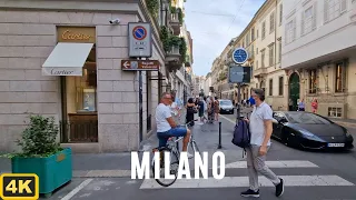 Milan, Italy - 4K Walking Tour in Montenapoleon, San Babila, Victor Emmanuel II