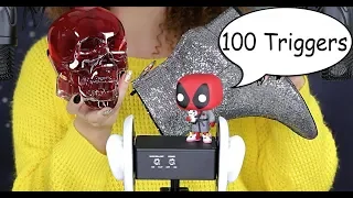 ASMR 100 TRIGGERS IN 5 MINUTES / 4 MICS / 100 ТРИГГЕРОВ