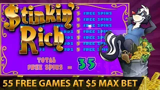 ⭐️OMG 55 GAMES AT MAX BET⭐️STINKIN’ RICH BIG WIN | ULTIMATE FIRE LINK | SWEET TWEET SLOT MACHINE