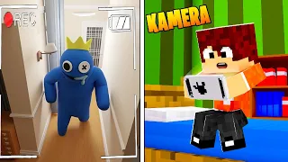 PODGLĄDAMY BLUE Z RAINBOW FRIENDS NA UKRYTYCH KAMERACH w Minecraft!