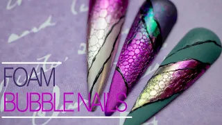 How to: Bubble Nails | Foam Nails Tutorial - Easy Nail Designs 2020