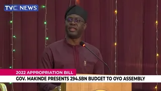 Gov. Makinde Presents 294.5bn Budget To Oyo Assembly