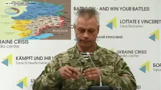 Col. Andriy Lysenko, Presidential Administration spokesperson on ATO related issues. UCMC, 20.05.16