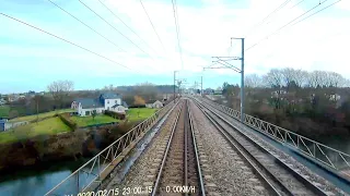 ★ 🇧🇪 Dinant - 🇫🇷 Thionville cab ride from Belgium to France [02.2020] Führerstandsmitfahrt