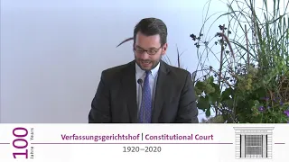 12 Verfassungsgerichtsbarkeit als „least dangerous branch“? – Ass.-Prof. Dr. Markus Vašek, JKU Linz