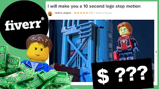 I Spent 1 Week Making Lego Stop Motions on fiverr and Made $____ (Lego Stop Motion Challenge!!)