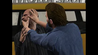 Michael VS Simeon GTA V (Enhanced Fighting Animations 6.0)