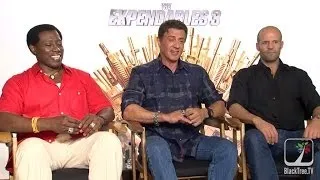 Wesley Snipes, Sly Stallone & Jason Statham interview for Expendables 3