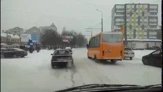 Гололед в Белой церкви