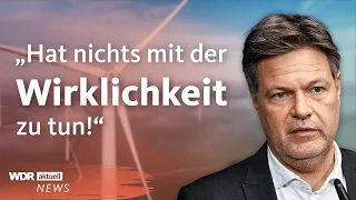 Habeck wehrt sich gegen Kritik vom Bundesrechnungshof | WDR Aktuelle Stunde