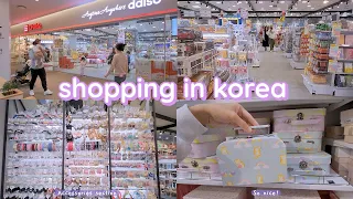 Shopping in Korea vlog 🇰🇷 Daiso stationery haul 💖