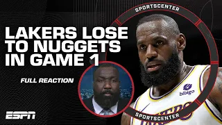 FULL REACTION: Lakers lose Game 1 to Nuggets 👀 LA might get SWEPT - Perk 🧹 | SportsCenter