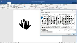 How to insert clapping hands sign in word