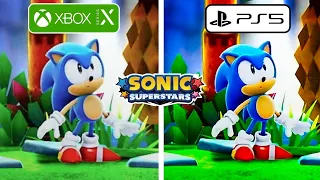 Sonic Superstars PS5 vs Xbox Series X Graphics Comparison