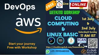 Free LIVE #cloud  Computing and #linux  Weekend Workshop Part1/2 1st july 2023
