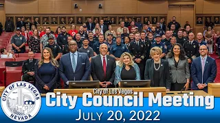 Las Vegas City Council Meeting 07-20-2022