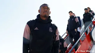 Real Madrid arrive in Barcelona| Real Madrid Training 5 Apr: Copa Del Rey Semi Final| Barcelona Away