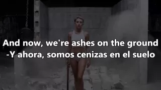 Miley Cyrus -Wrecking Ball -Español & English Lyrics