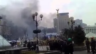 Майдан 28 Февраля 28.02.2014 Настоящий бой на Майдане