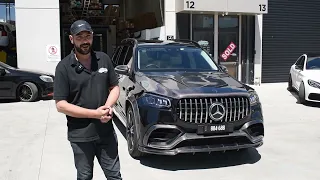 Mercedes GLS63 AMG 2022 !! FULL CARBON KIT.. MAYBACH Electronic Side Steps!!! 😈