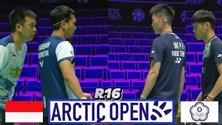 Mohammad Ahsan/Hendra Setiawan vs Lee Jhe Huei/Yang Po Hsuan | arctic open 2023 badminton