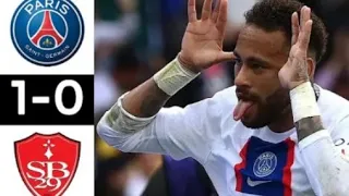 psg vs brest 1-0 highlights 10-9-2022#psg #neymar