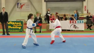 Baltic Grand Prix Budo Cup 2013 , WKF karate kumite female -34kg