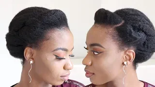 Easy, Quick and Simple Roll and Tuck Natural Hair Style Under 3 minutes!!