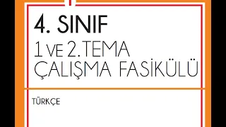 4 Sınıf Türkçe Çalışma Kitabı 1-63 Sayfa Cevapları | 1 ve 2. Tema Cevapları