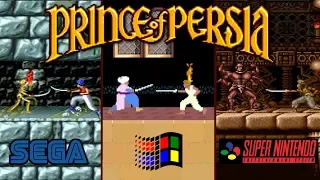 Prince of Persia (DOS + Genesis + SNES) - All Bosses + Endings