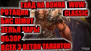 ГАЙД НА ВОИНА WOW:CLASSIC, ТАЛАНТЫ ДЛЯ ТАНКА АРМСА ФУРИ, БИС ШМОТ, МАКРОСЫ