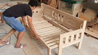 Wood Chair Bed| Good idea from carpenters, how to make a chair that can be transformed into a bed