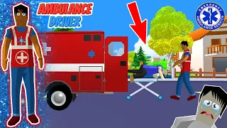 jack becomes ambulance driver 🚑🚑 in dude theft wars