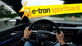 Audi e-tron Sportback 55 quattro POV Autobahn & Night Drive