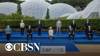 President Biden meets with world leaders at first G7 summit