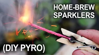 Making Sparklers - (Improvised Hand-Held Fireworks)