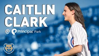 Caitlin Clark Visits Principal Park