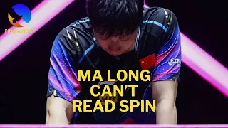 Ma Long can't read spin on the serve | Illegal serve