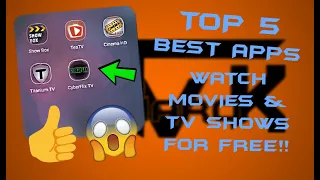 5 BEST APPS TO WATCH MOVIES/TV SHOWS FOR FREE!! 2019 (REVIEW)