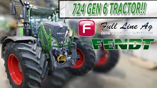 Close look at a Fendt 724 GEN 6 tractor