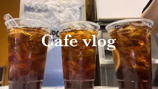 Cafe Vlog) 🍑😋카페에 아이스티는 빠질 수 없지😋🍑| 컴포즈 커피 | 오픈 알바 | 카페 브이로그 | 음료제조영상 | 카페 알바 브이로그