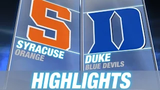 Syracuse vs Duke | 2014-15 ACC Men's Basketball Highlights