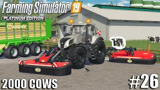 Mowing & Transporting Alfalfa | 2000 Cows Farm | Farming Simulator 19 | #26