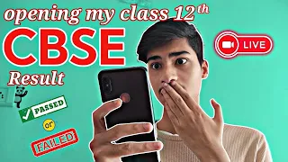 My class 12th CBSE result reaction!!😱 LIVE🔴 *failed?*