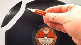 Fixing a broken 78RPM record