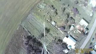 Запуск воздушного змея с камерой на 250 м в высоту (40 минут)