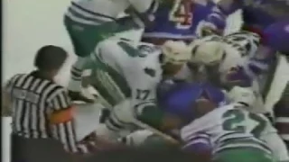 Rangers Whalers Bench Clearing "Brawl" Nov 26, 1983